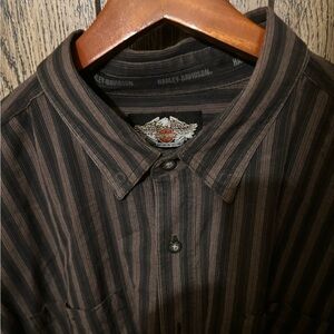 Vintage Pin Stripped Harley Davidson-MEN'S XXL